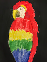 parrots painting practiced using cooper academy dual language studio parrot brushstrokes pencil texture students them before they