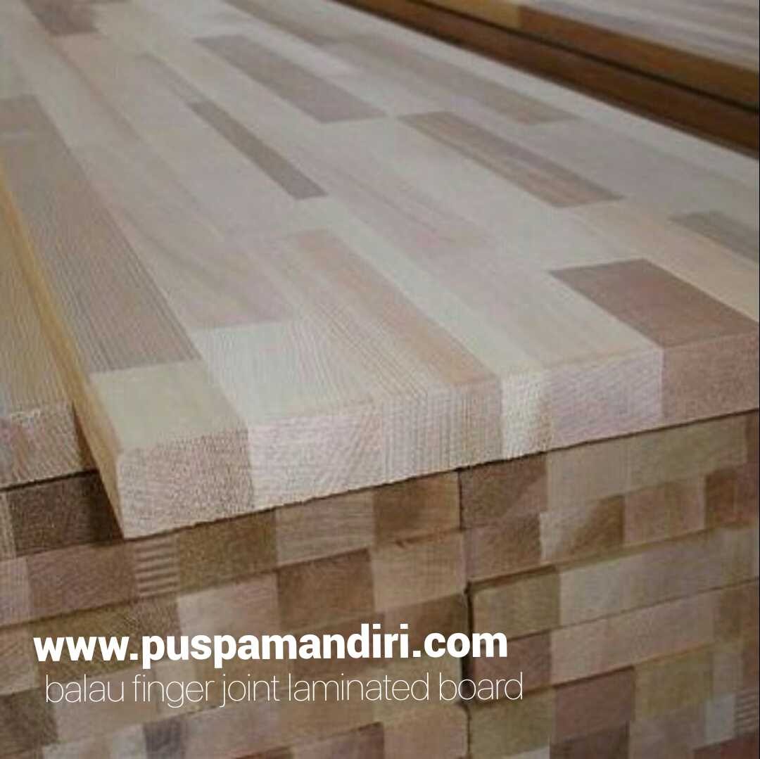 Meranti 淺紅美蘭地 Finger Joint Laminated Board PT Puspa Mandiri