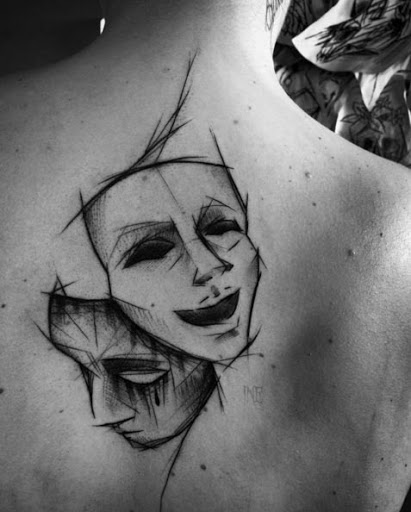 Estas máscaras de teatro