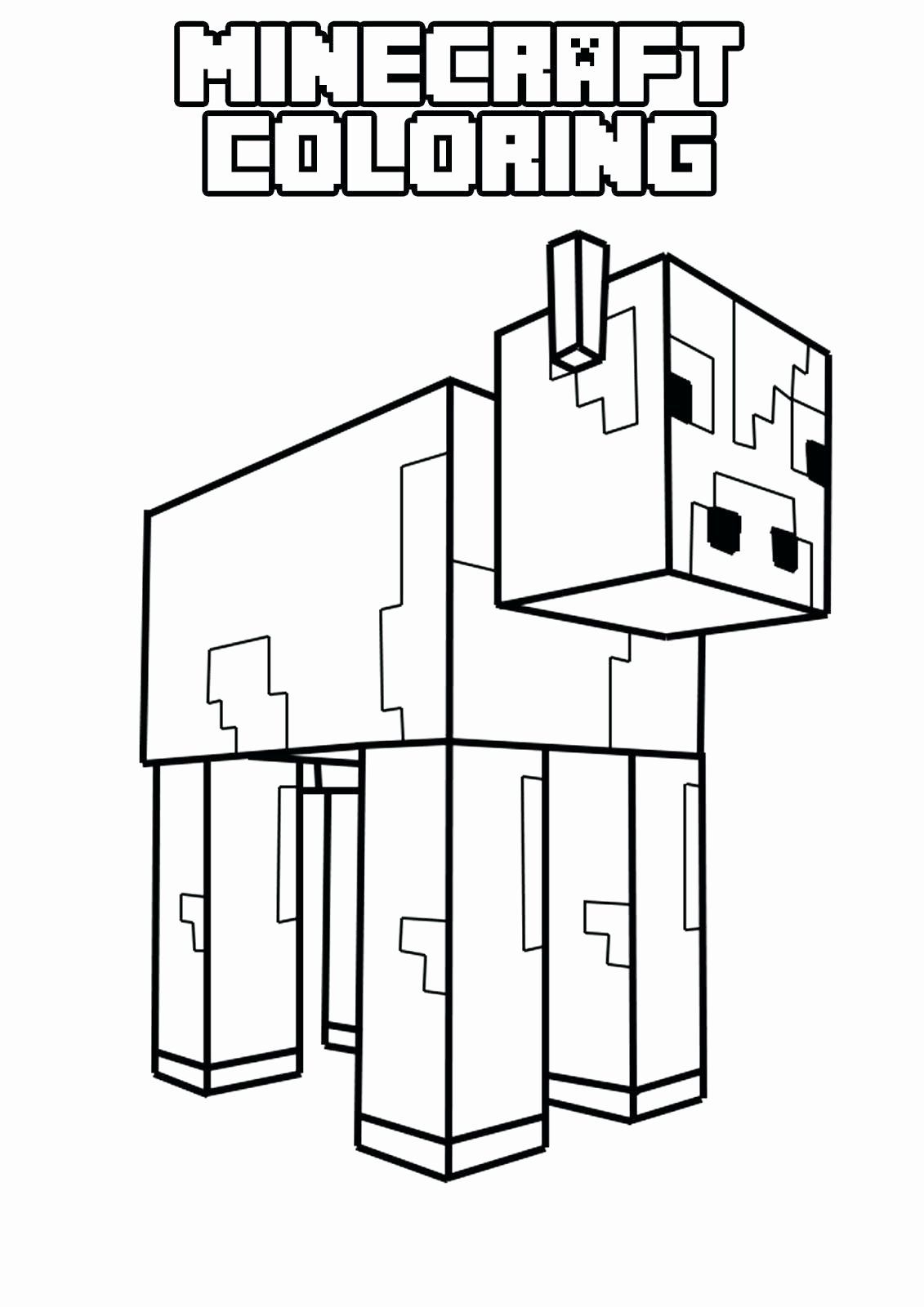 Разукрашки Minecraft 15 фото