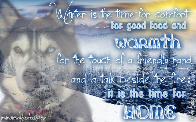 Winter Is The Time For Comfort... quote