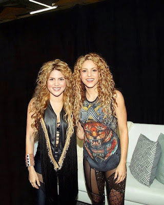 Shakira quedó sorprendida al conocer a su doble venezolana