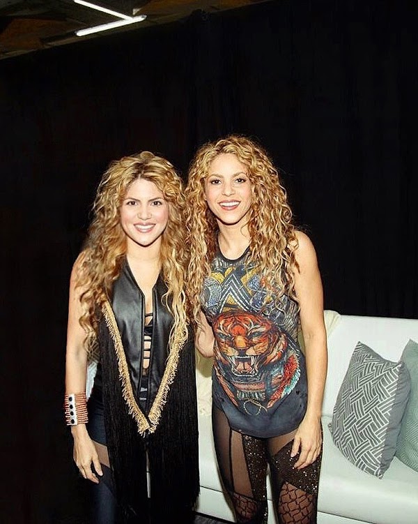 Shakira quedó sorprendida al conocer a su doble venezolana