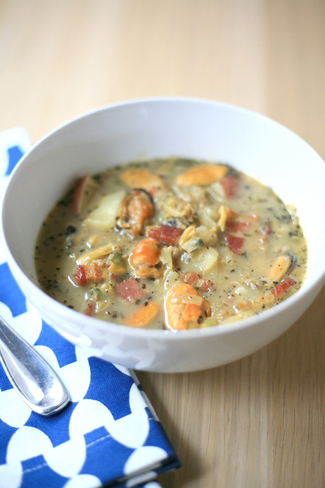 Soup season mussel and clam chowderinspired recipe / Create / Enjoy