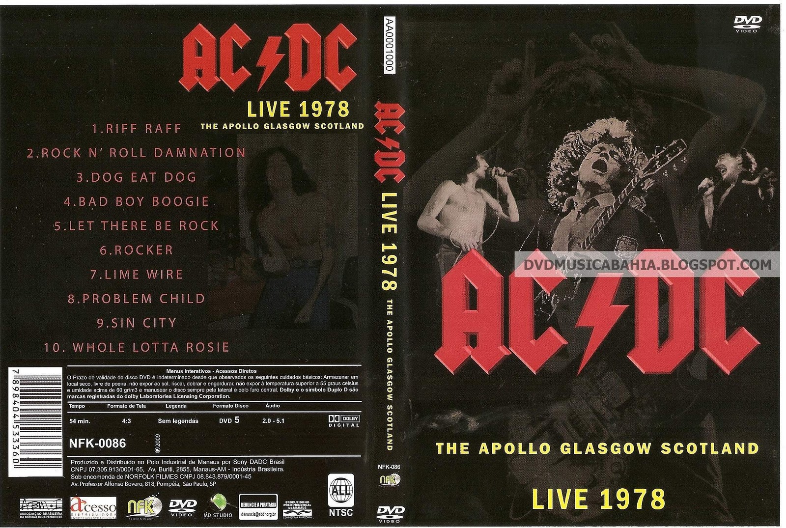 LOS MEJORES DVD DE MUSICA Y MAS....!!!!: AC-DC - The Apollo Glasgow ...