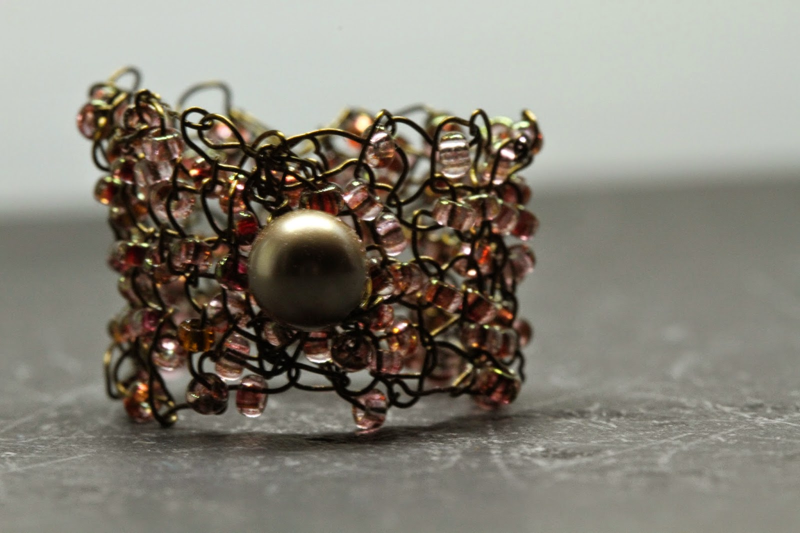 Angela Smith Jewellery: knitted metal wire rings