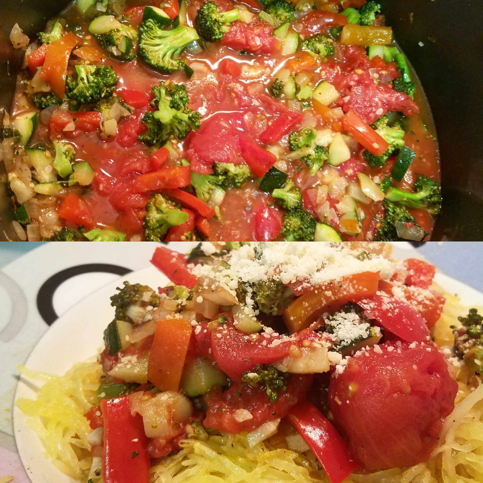 Spaghetti Squash Pasta Primavera
