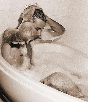 david beckham nude in the bath