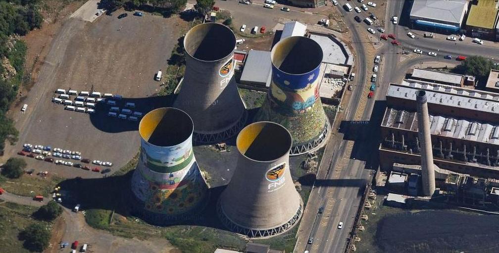 Sight By Walk Painted Cooling Towers of Bloemfontein