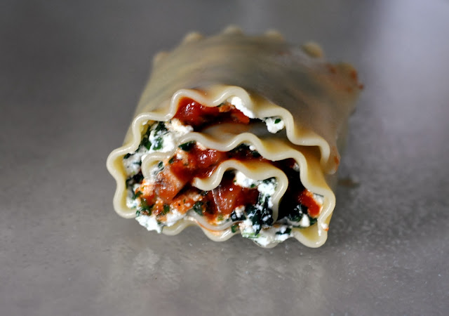 Lasagna Rollups with Spinach and Portobello Mushrooms | Taste As You Go