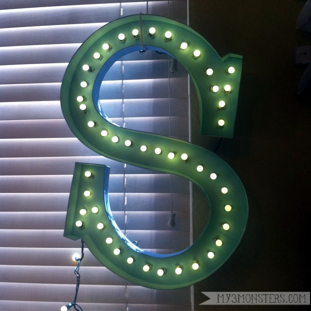 DIY Marquee Letters at /