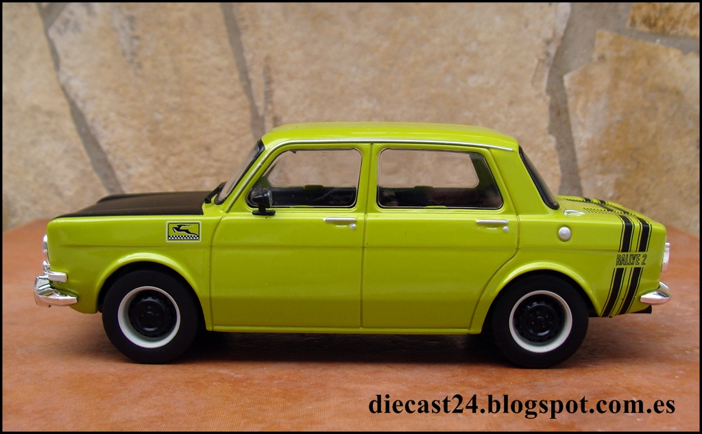 OPO 10 Miniaturauto Simca 1000 Von 1976 – Sammlerstück Im Maßstab 1/24, In Plexiglas-Display