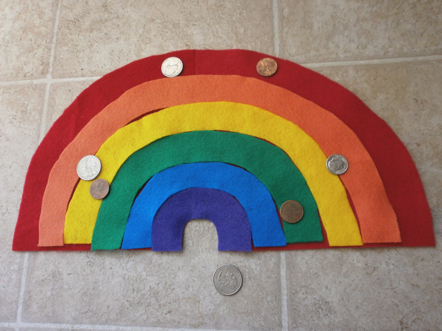 Roots of Simplicity Rainbow Games, Part 2 Using Paper and Felt