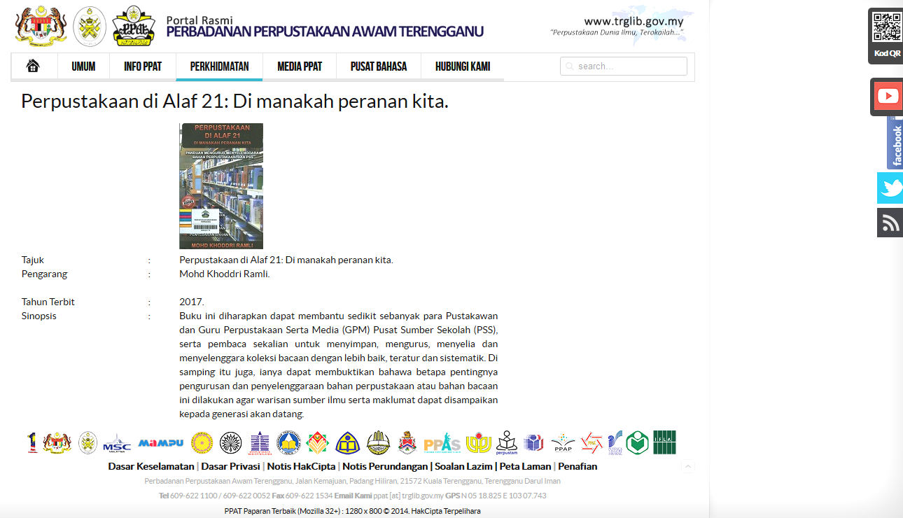 Perpustakaan terengganu perbadanan awam Facebook