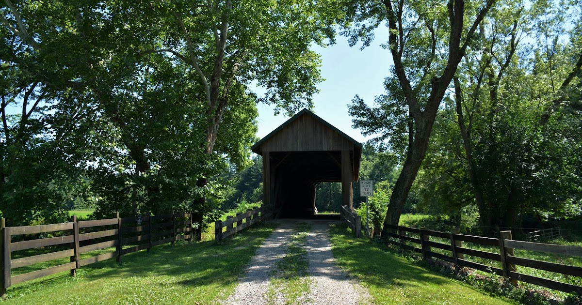 COVERED BRIDGES IN OHIO + BARKHURST MILL COVERED BRIDGE CHESTERHILL, OHIO