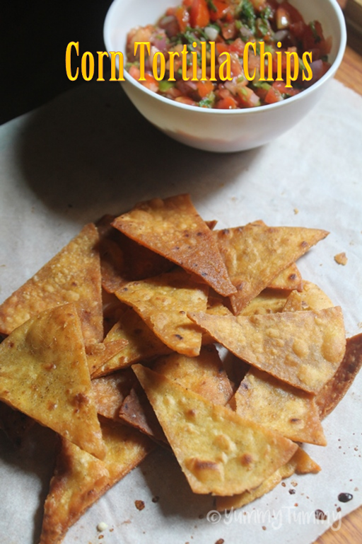 Corn Tortilla Chips Recipe Salted Tortilla Chips Recipe Yummy Tummy