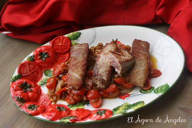 Atún Rojo De Almadraba Con Tomatitos Cherries
