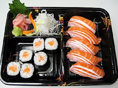 sushi cá hồi và cách chế biến