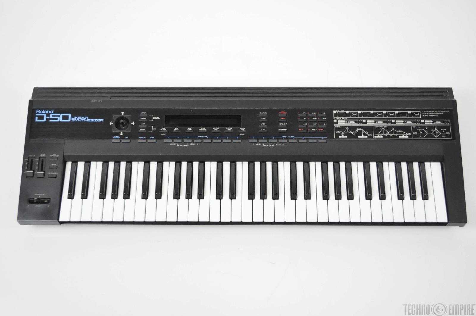 MATRIXSYNTH Roland D50 Linear Synthesizer Keyboard w/M256E Card SN