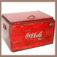 Rå tøffe gamle Cola kasser