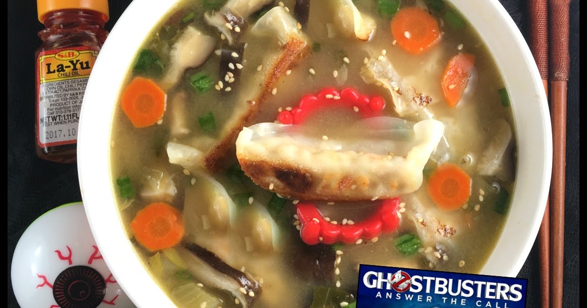 Kahakai Kitchen Vegan 'Wonton' Soup with "a Reasonable Broth to Wonton Ratio" for Food 'N Flix