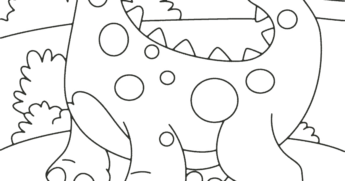 Buku Mewarnai Dinosaurus - Pewarna h