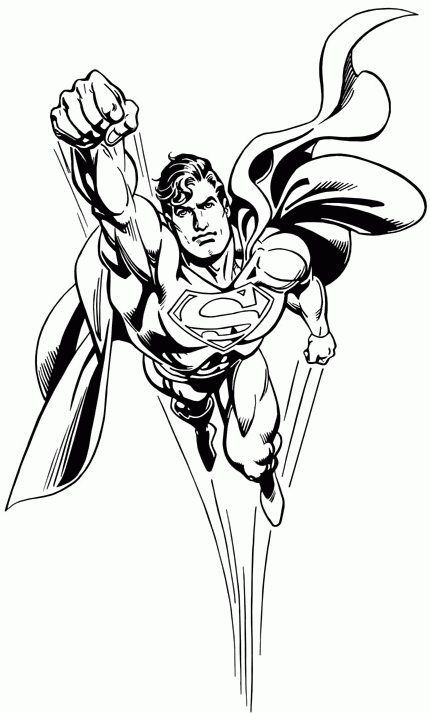 man of steel coloring pages - photo #23