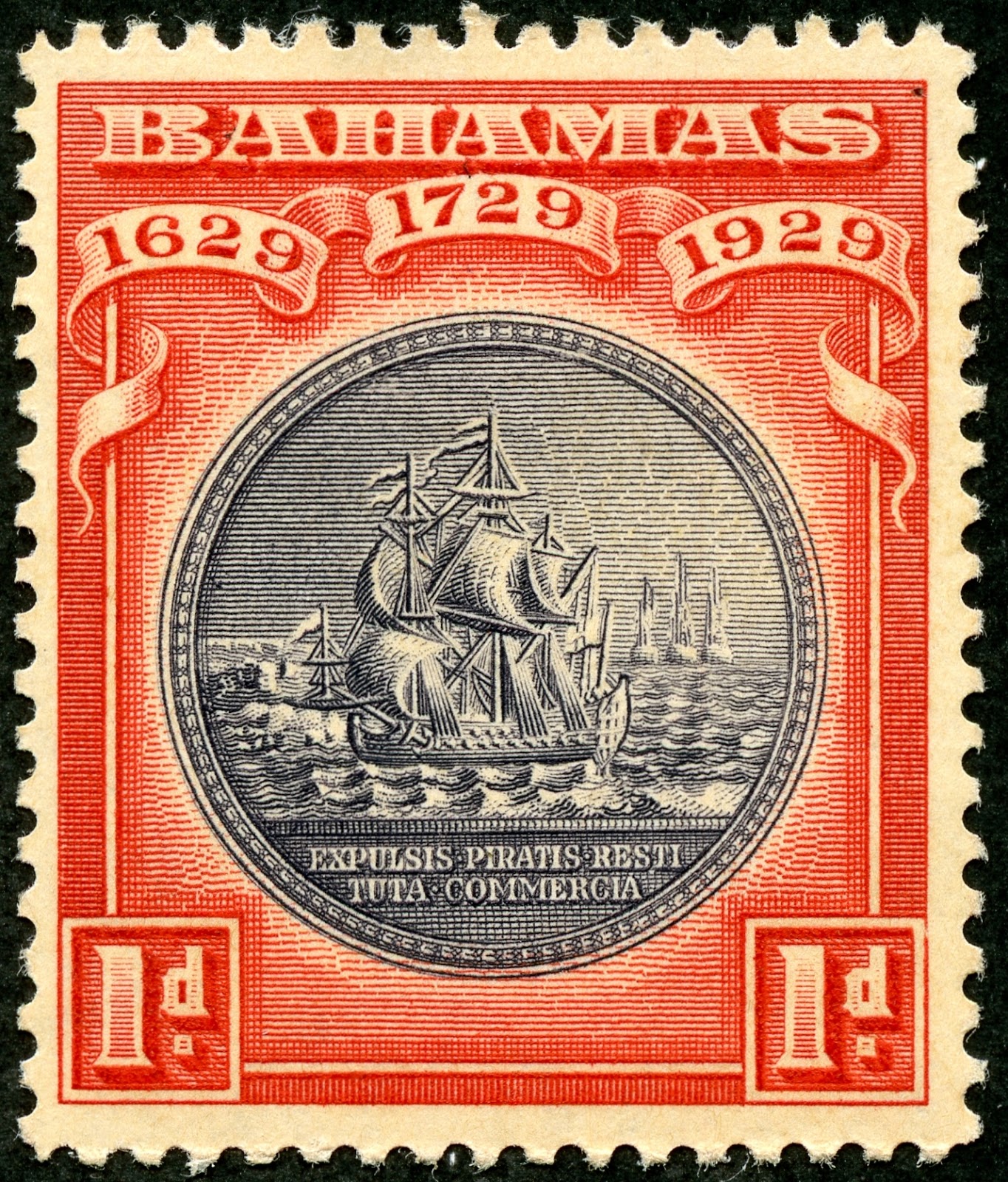 Big Blue 18401940 Bahamas a closer look at the stamps and issues