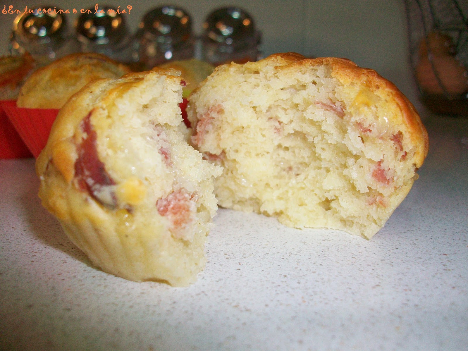 ¿En tu cocina o en la mía? MUFFINS DE JAMÓN Y QUESO