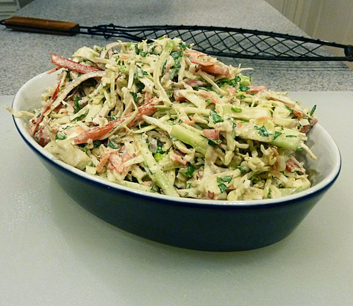 Fluffy Chix Cook Chile Lime Coleslaw Perfect for Memorial Day