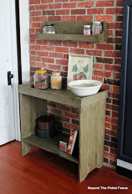 Primitive Dry Sink Made from Pallets