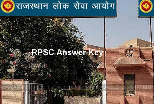 RPSC Answer Key RPSC Answer Key
