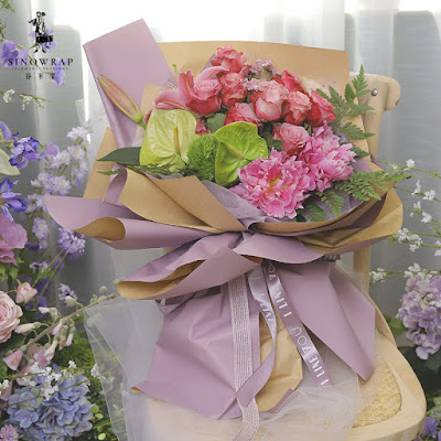 Kertas Buket Bunga / Flower Bouquet Wrapping Paper (Seri XXY-003)