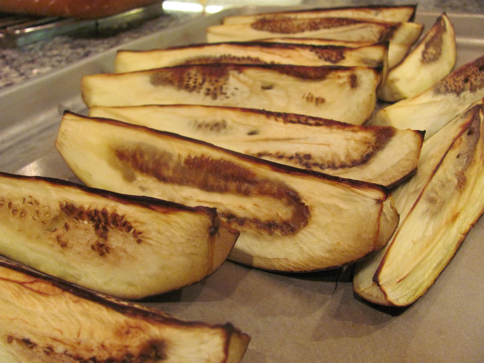 Stuffed Eggplant Spears Imom Bayeldi