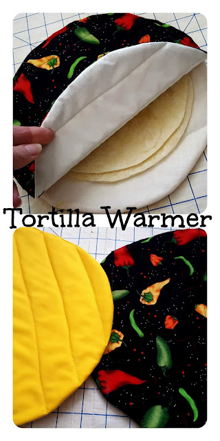 Tortilla Warmer Tutorial from www.createdhomemade.com
