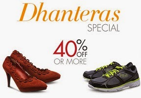 Amazon Dhanteras Special Offer: Flat 40% or more Discount on Select Footwear