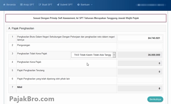 Panduan Djp Online Cara Lapor Spt Tahunan 1770ss Secara Online 2020