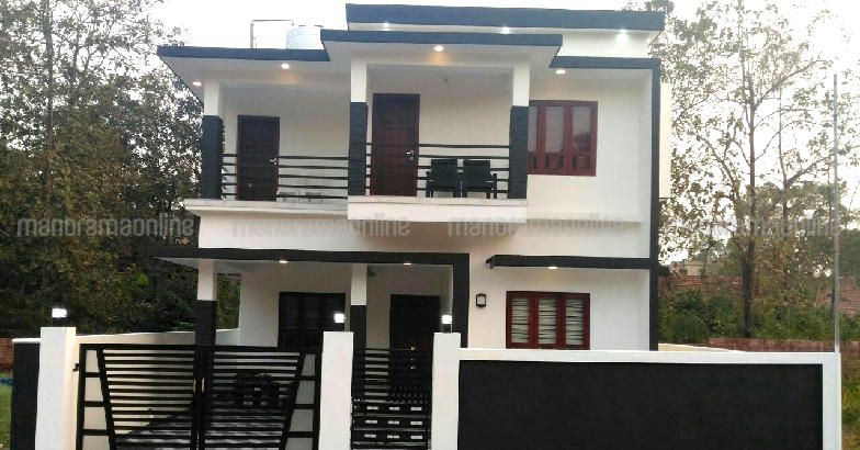 4 Bedroom Home For 35 Lakhs With 2165sqft For 5 Cent Plot With Free Plan Free Kerala Home Plans