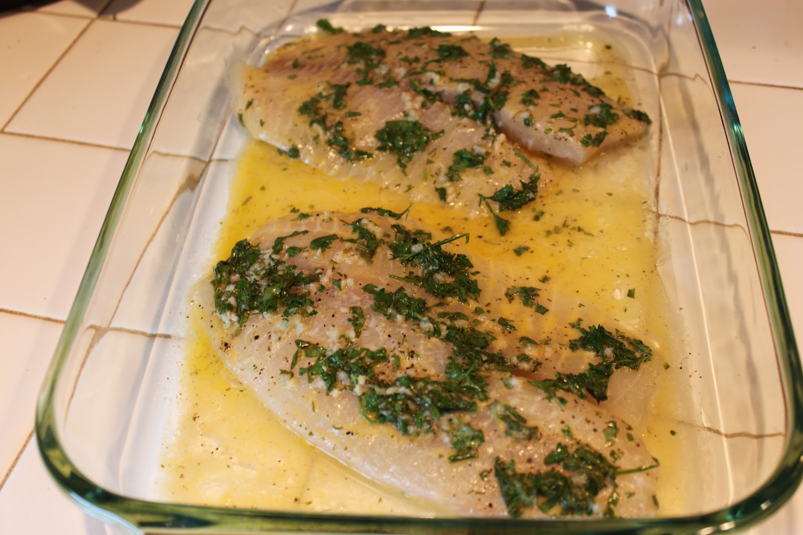 Cookin' It My Way Baked Garlic Cilantro Tilapia