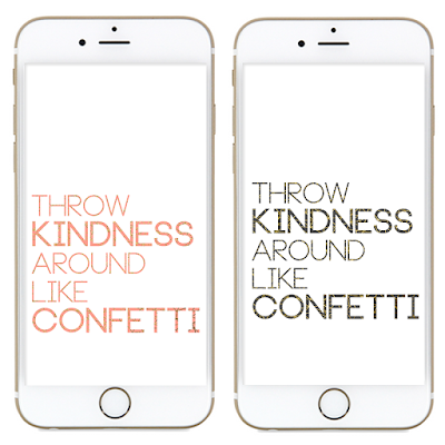 FREEBIES  //  THROW KINDNESS AROUND LIKE CONFETTI, Oh So Lovely Blog