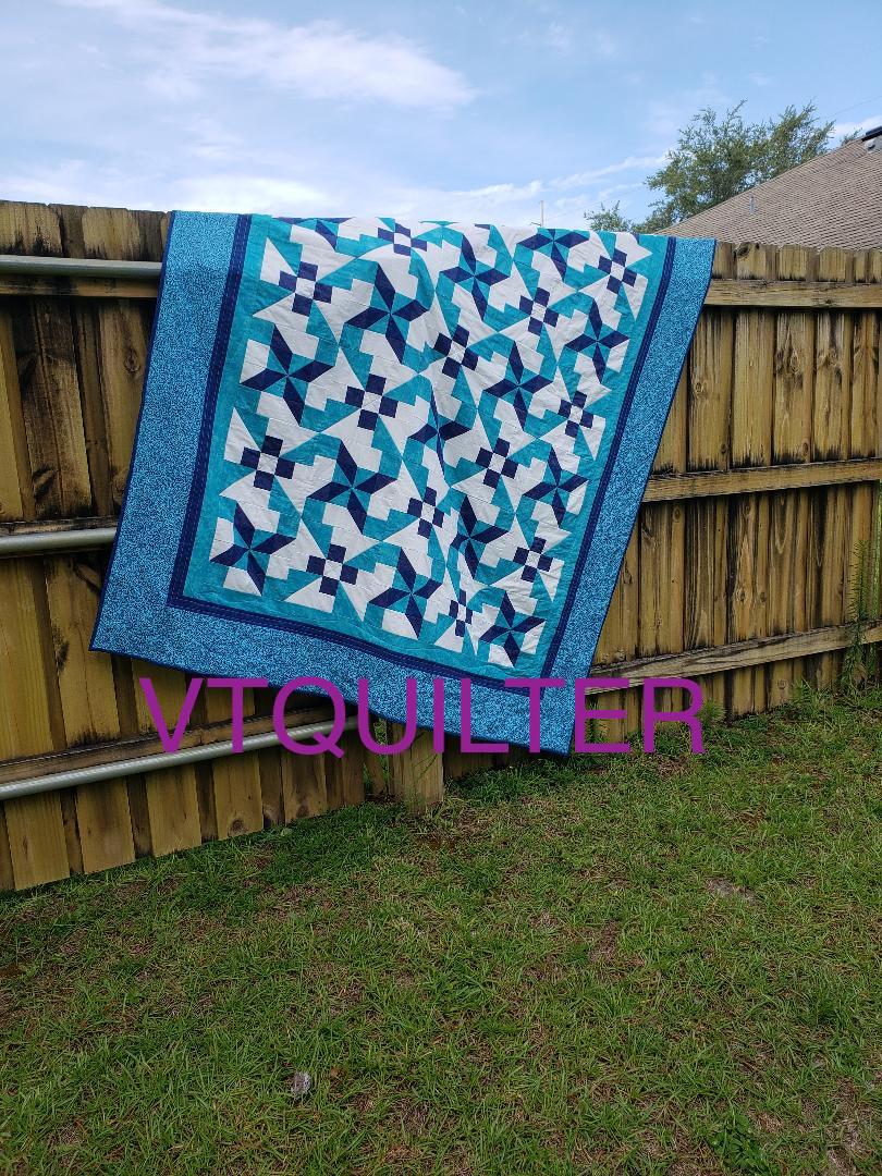 Happy to be Scrappy Finished Graduation Quilt!