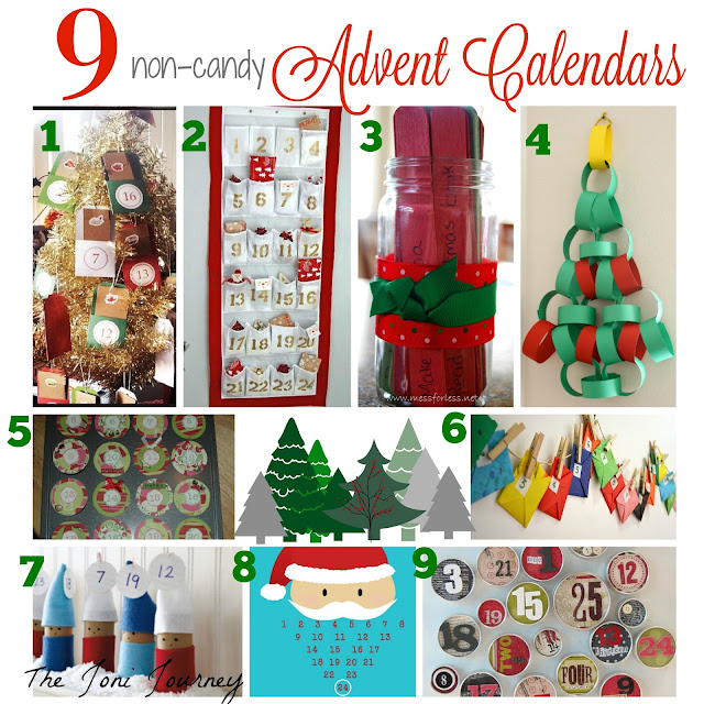 The Joni Journey 9 Non Chocolate DIY Advent Calendars