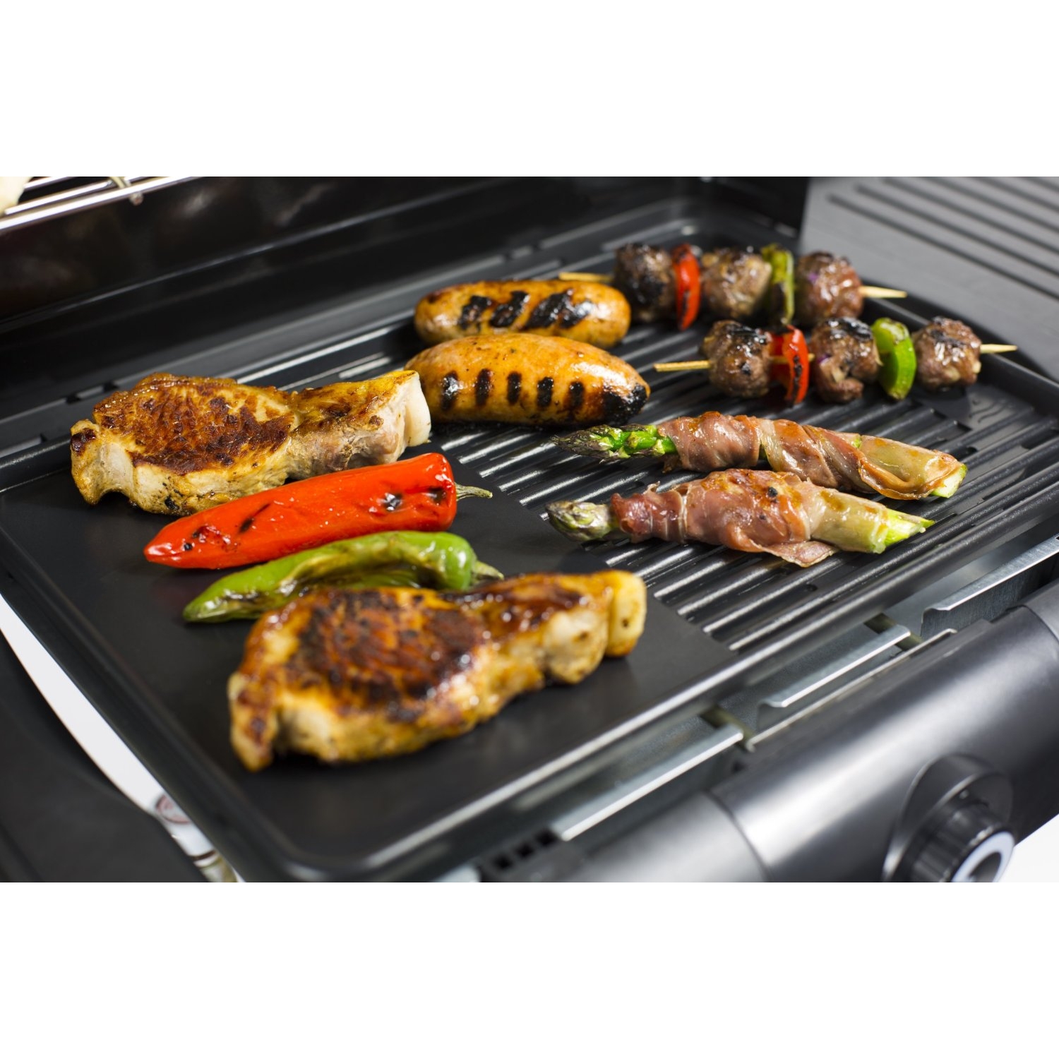 The Andrew James Red Electric Barbecue Grill Food And Drink