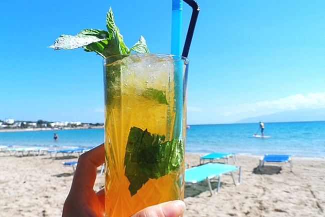 Santa Maria beach bar, Toxicana signature cocktail