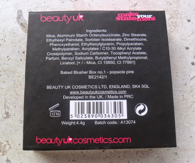 The Scent of Fashion ♥ REVIEW BAKED BLUSH BEAUTY UK POPSICLE PINK
