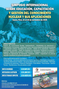 SIMPOSIO INTERNACIONAL SOBRE EDUCACIÓN, CAPACITACIÓN Y GESTIÓN DEL CONOCIMIENTO EN ENERGÍA NUCLEAR