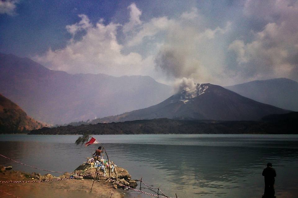 Anak Gunung Rinjani, Gunung Baru Jari Meletus