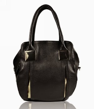 Motony Korean Style Real Leather Bucket Shoulder Bag Handbags Black