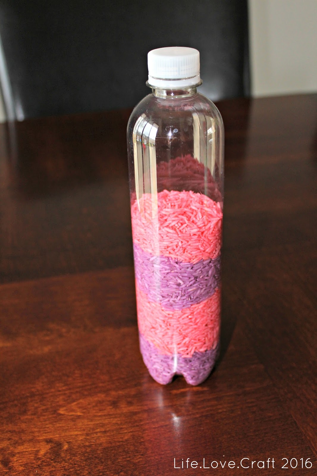 Life.Love.Craft Coloured Rice Sensory Bottles