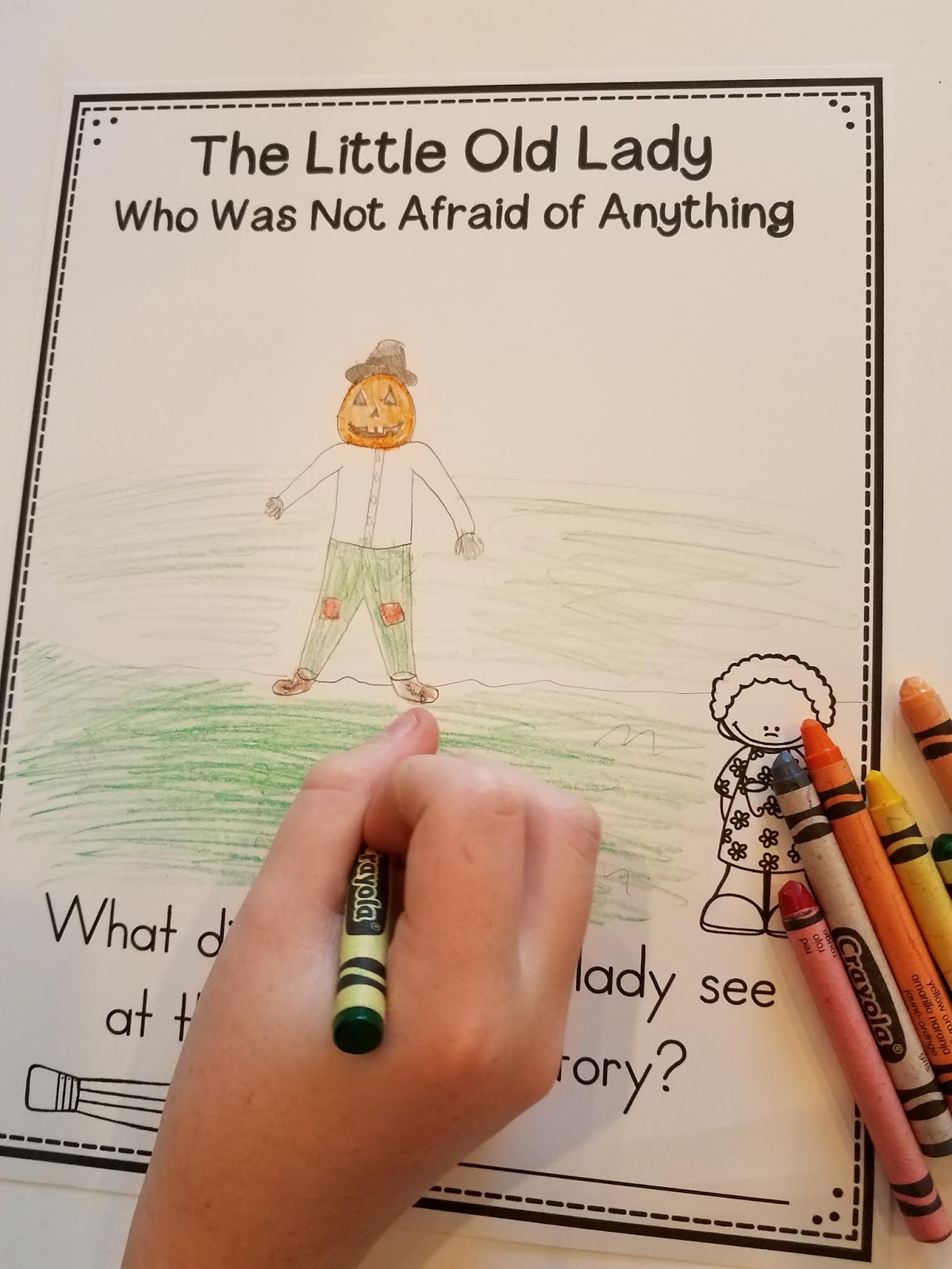 The Little Old Lady Who Was Not Afraid of Anything (Story Sequencing